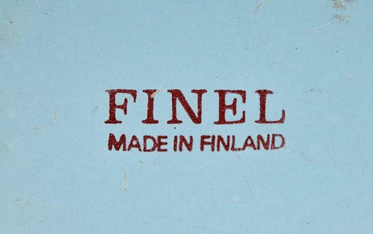 Finnish Kaj Franck for Finel, Light Blue Bowl in Enamelled Metal