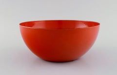 Kaj Franck for Finel, Red Bowl in Enamelled Metal