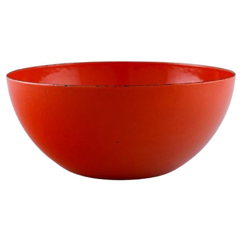 Kaj Franck for Finel, Red Bowl in Enamelled Metal For Sale