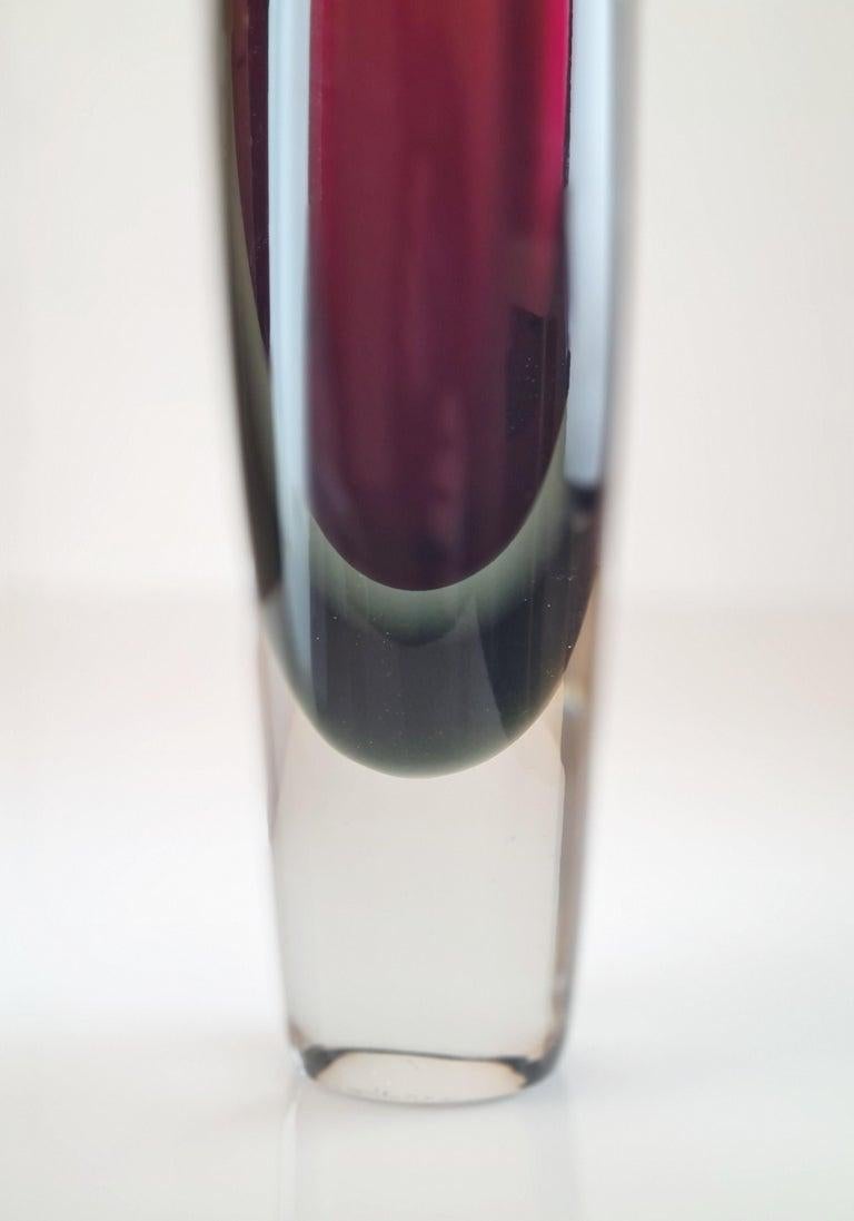 Kaj Franck Art Glass Objects for Objects KF 239 in Red & Grey Green Shade, Nuutajärvi 1962 Bon état - En vente à Helsinki, FI