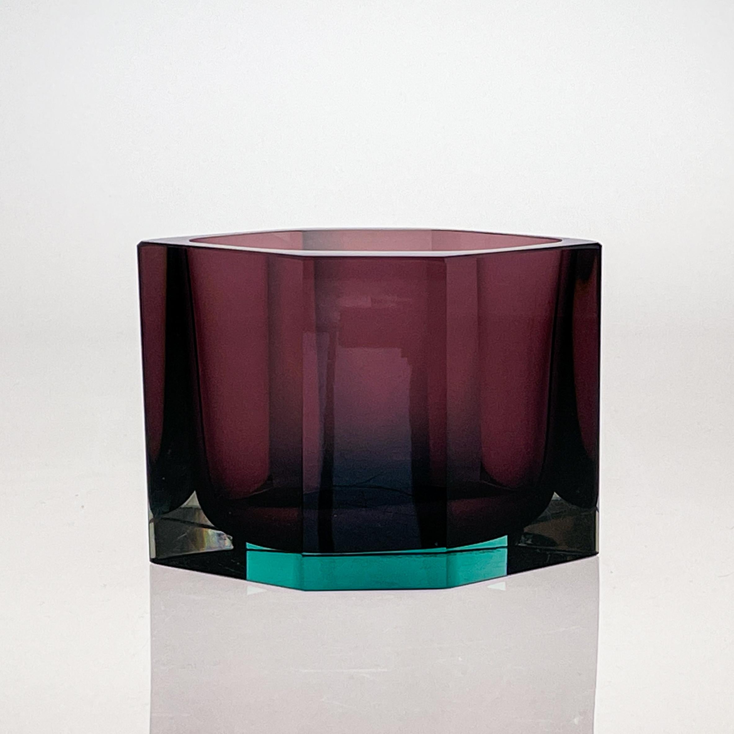 Finnish Midcentury Modern Kaj Franck Glass Art-Object Vase Pilari Handblown Finland 1959