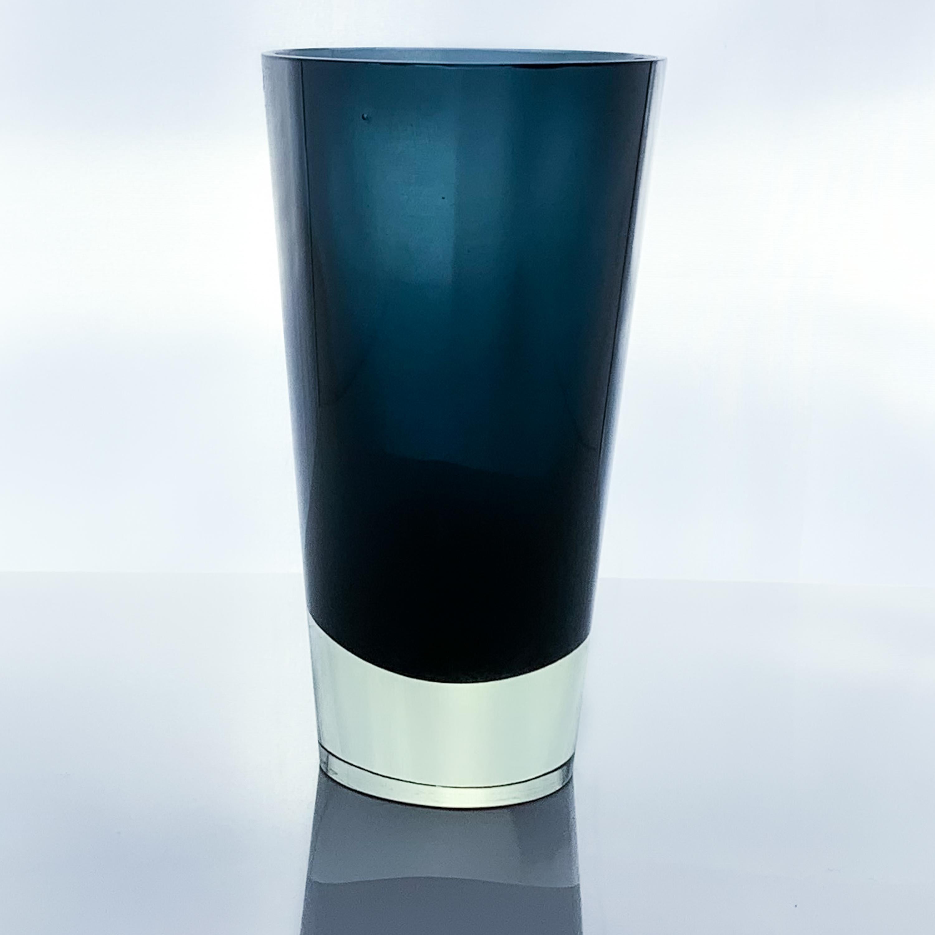Finnish Kaj Franck, Cased Blue Glass Art-Object, Model KF 234, Nuutajärvi-Notsjö, 1961