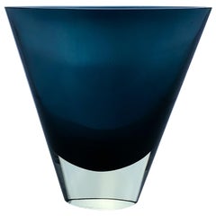 Vintage Kaj Franck, Cased Blue Glass Art-Object, Model KF 234, Nuutajärvi-Notsjö, 1961