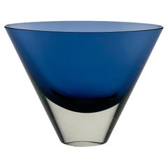 Kaj Franck, Clear & Blue Glass Art-Object, Model KF 234, Nuutajärvi-Notsjö 1962