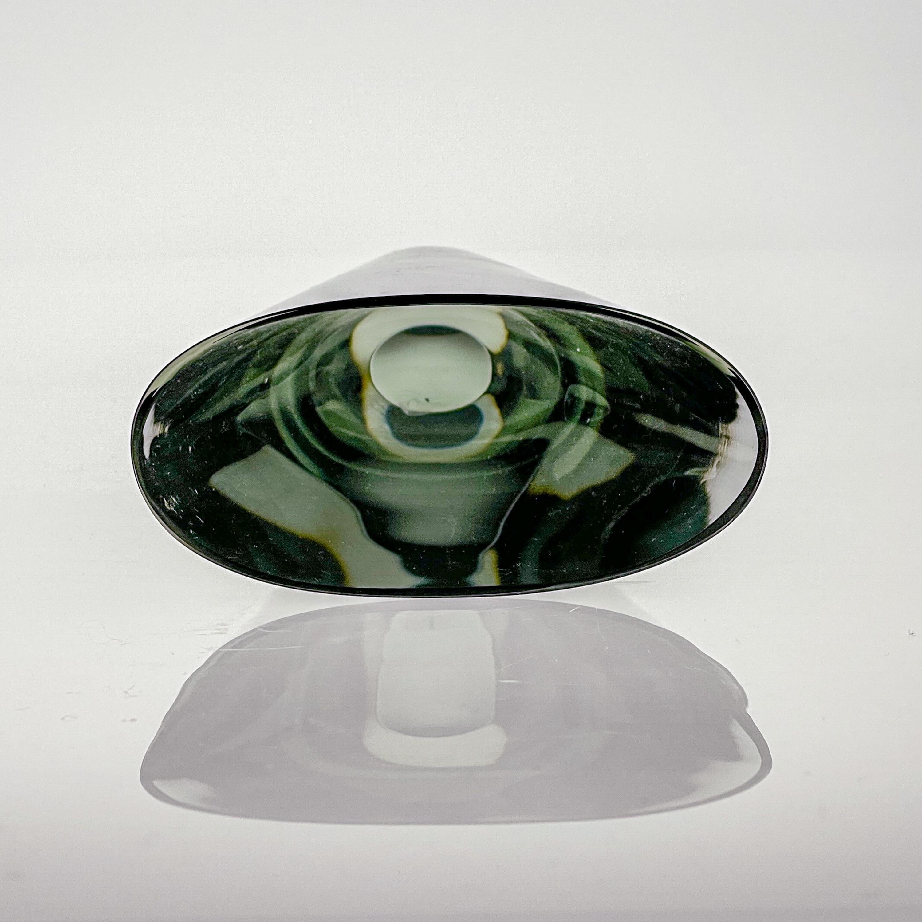 Kaj Franck, Clear & Green Glass Art-Object, Model Kf 234, Nuutajärvi-notsjö 1961 4