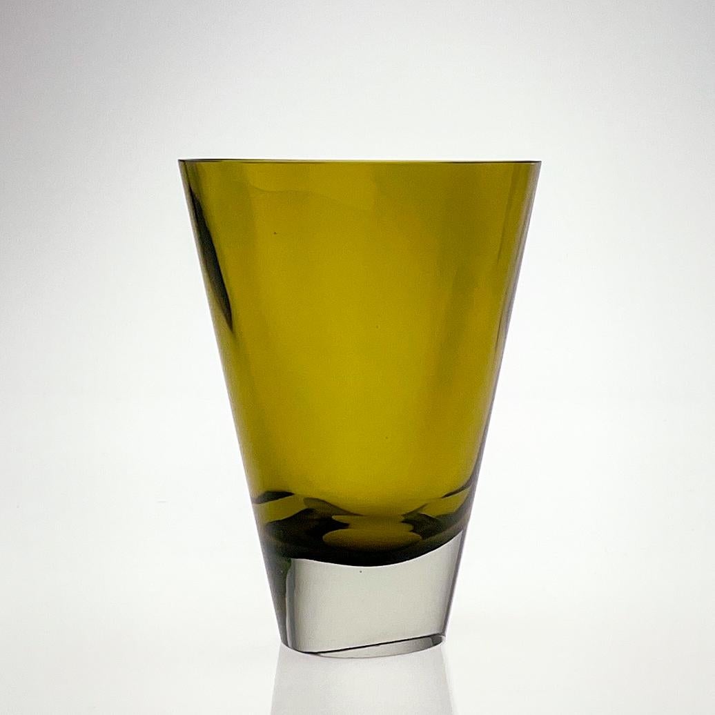 Kaj Franck, Clear & yellow glass Art-Object, Model KF234, Nuutajärvi-Notsjö 1961 2
