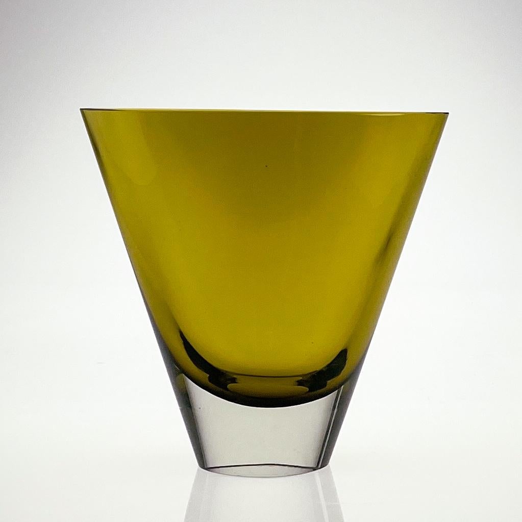 Kaj Franck, Clear & yellow glass Art-Object, Model KF234, Nuutajärvi-Notsjö 1961 3
