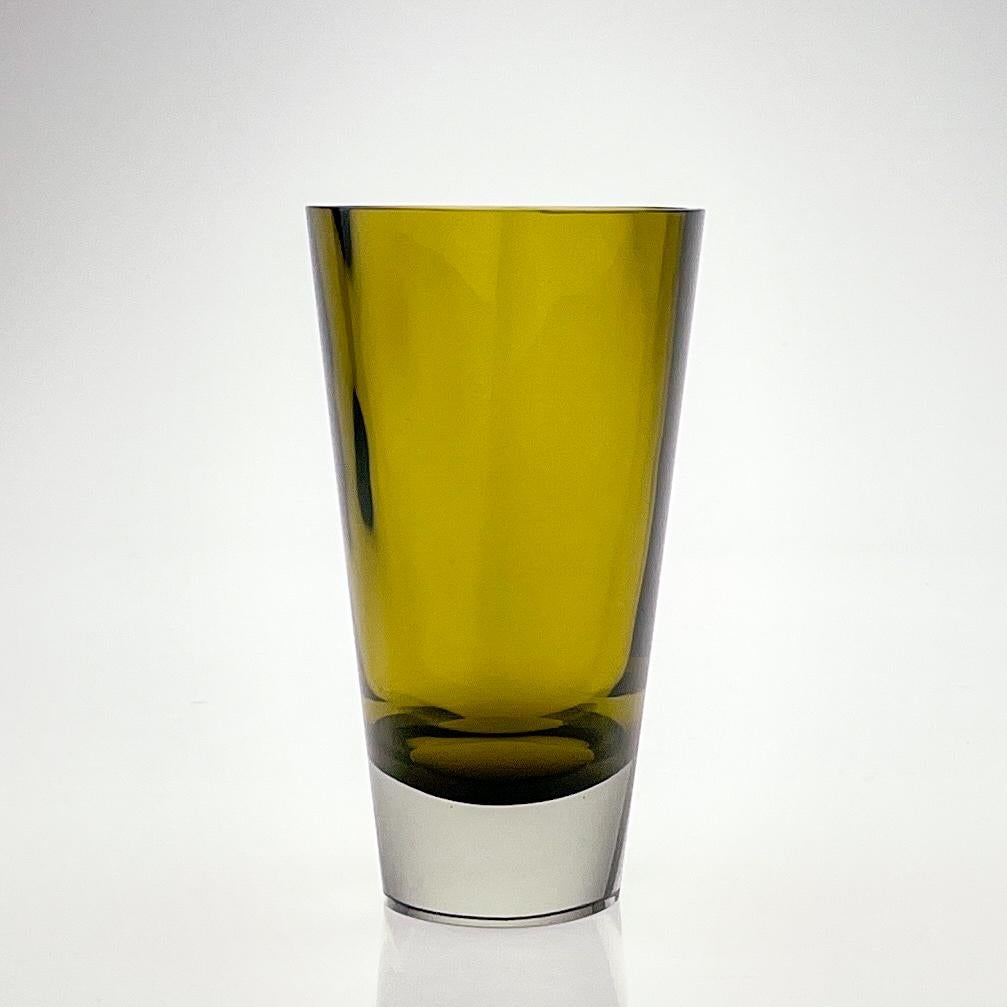 Kaj Franck, Clear & yellow glass Art-Object, Model KF234, Nuutajärvi-Notsjö 1961 1