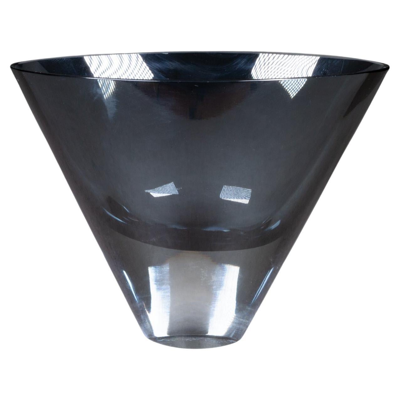 Kaj Franck for Nuutajarvi Notsjo Grey Cased Blown Glass Vase, Finland c.1958 For Sale