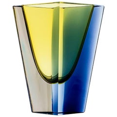 Vintage Kaj Franck, Glass Art-Object "Prisma", Model KF 215, Nuutajärvi-Notsjö, 1964
