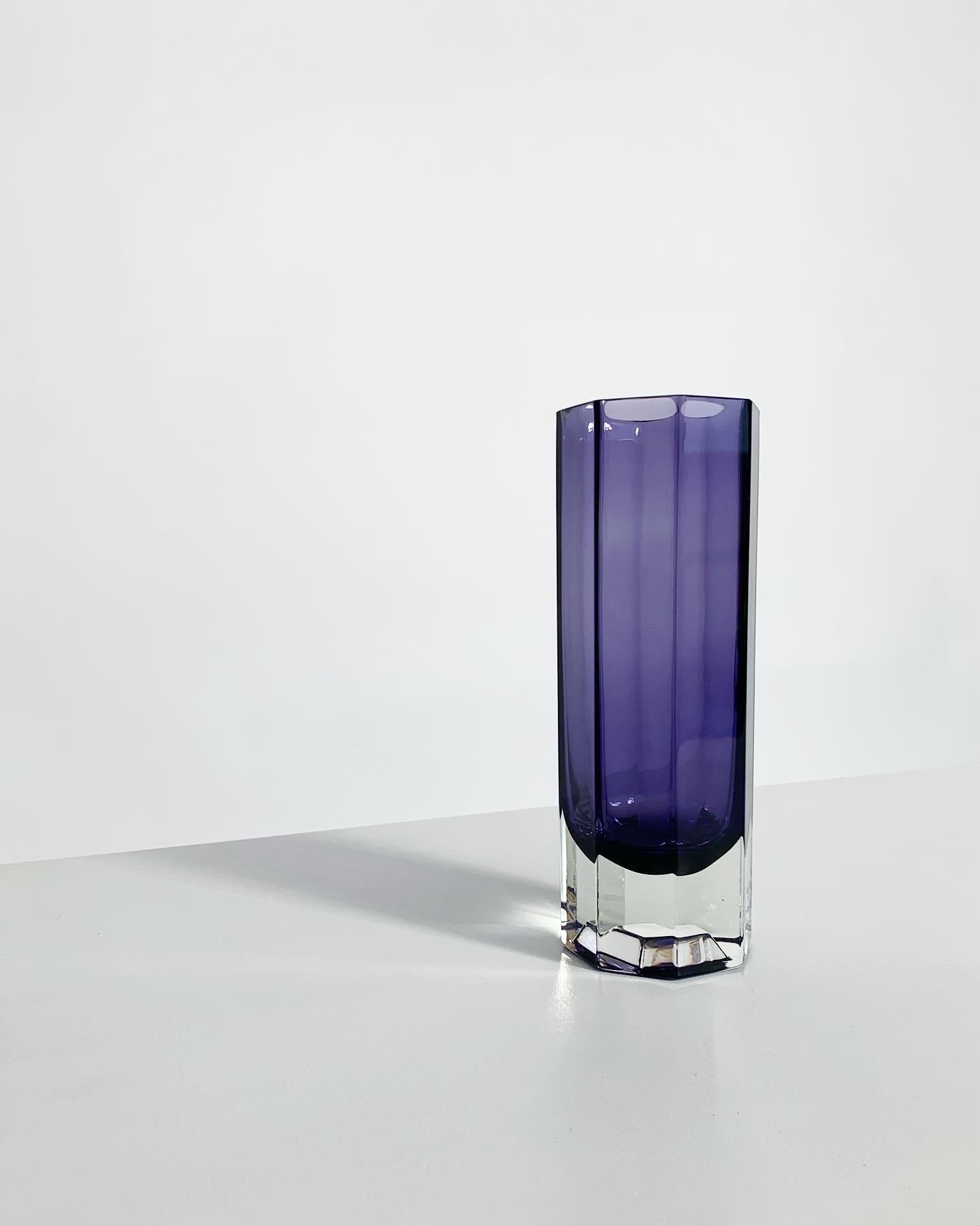 Mid-Century moderno Vaso di vetro Kaj Franck Nuutajärvi Notsjö Finlandia 1964 in vendita