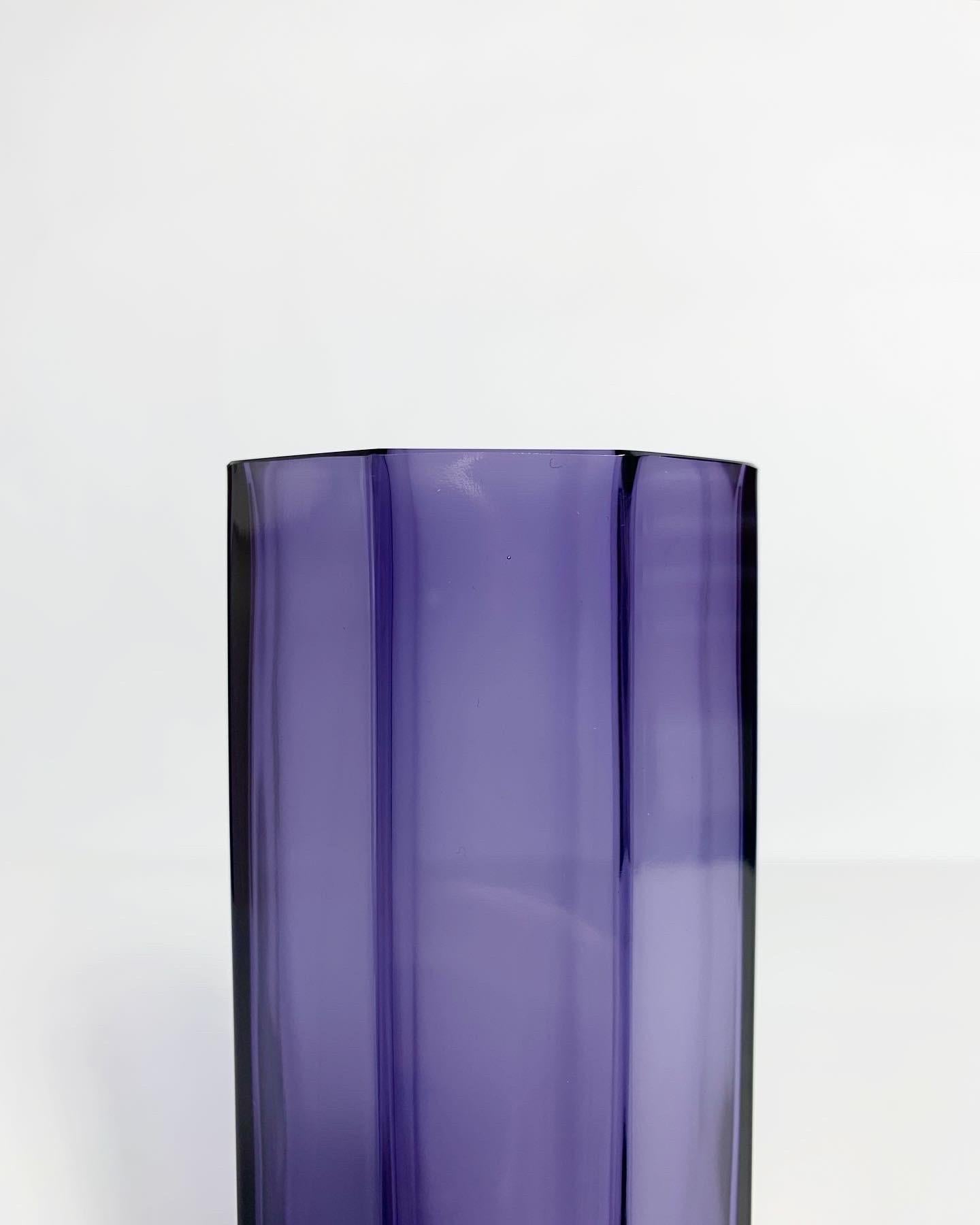 Vaso di vetro Kaj Franck Nuutajärvi Notsjö Finlandia 1964 In condizioni buone in vendita a Basel, BS