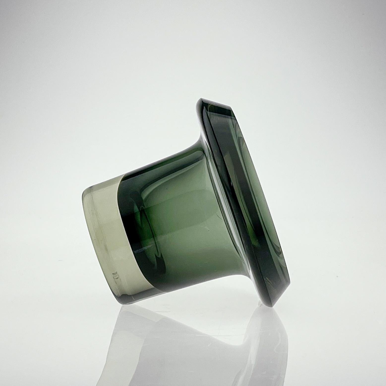 Hand-Crafted Kaj Franck, Grey-Green Art-Object, Model KF260, Nuutajärvi-Notsjö, Finland, 1962