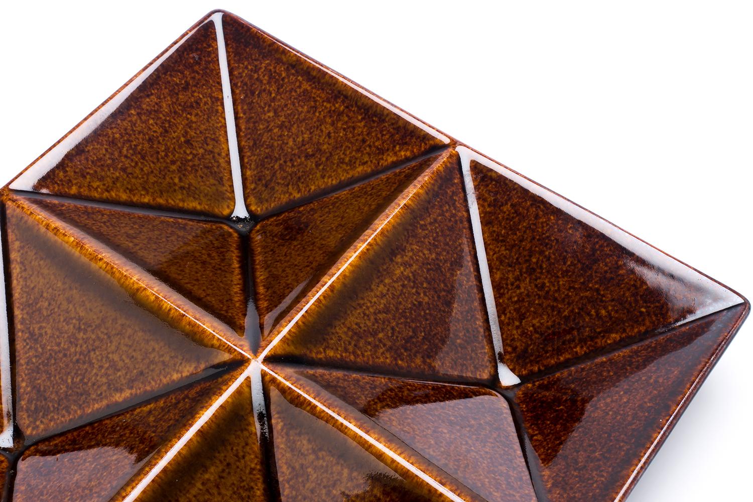 Kaj Franck / KF1 HORS D'OEUVRE DISH(BROWN) / Arabia Finland In Good Condition For Sale In Shibuya-Ku, JP