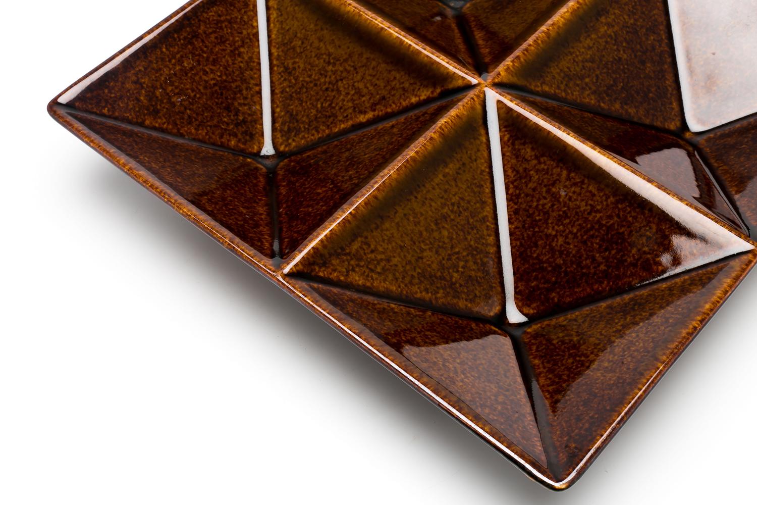 Mid-20th Century Kaj Franck / KF1 HORS D'OEUVRE DISH(BROWN) / Arabia Finland For Sale