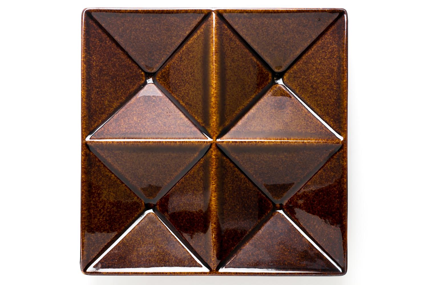 Ceramic Kaj Franck / KF1 HORS D'OEUVRE DISH(BROWN) / Arabia Finland For Sale