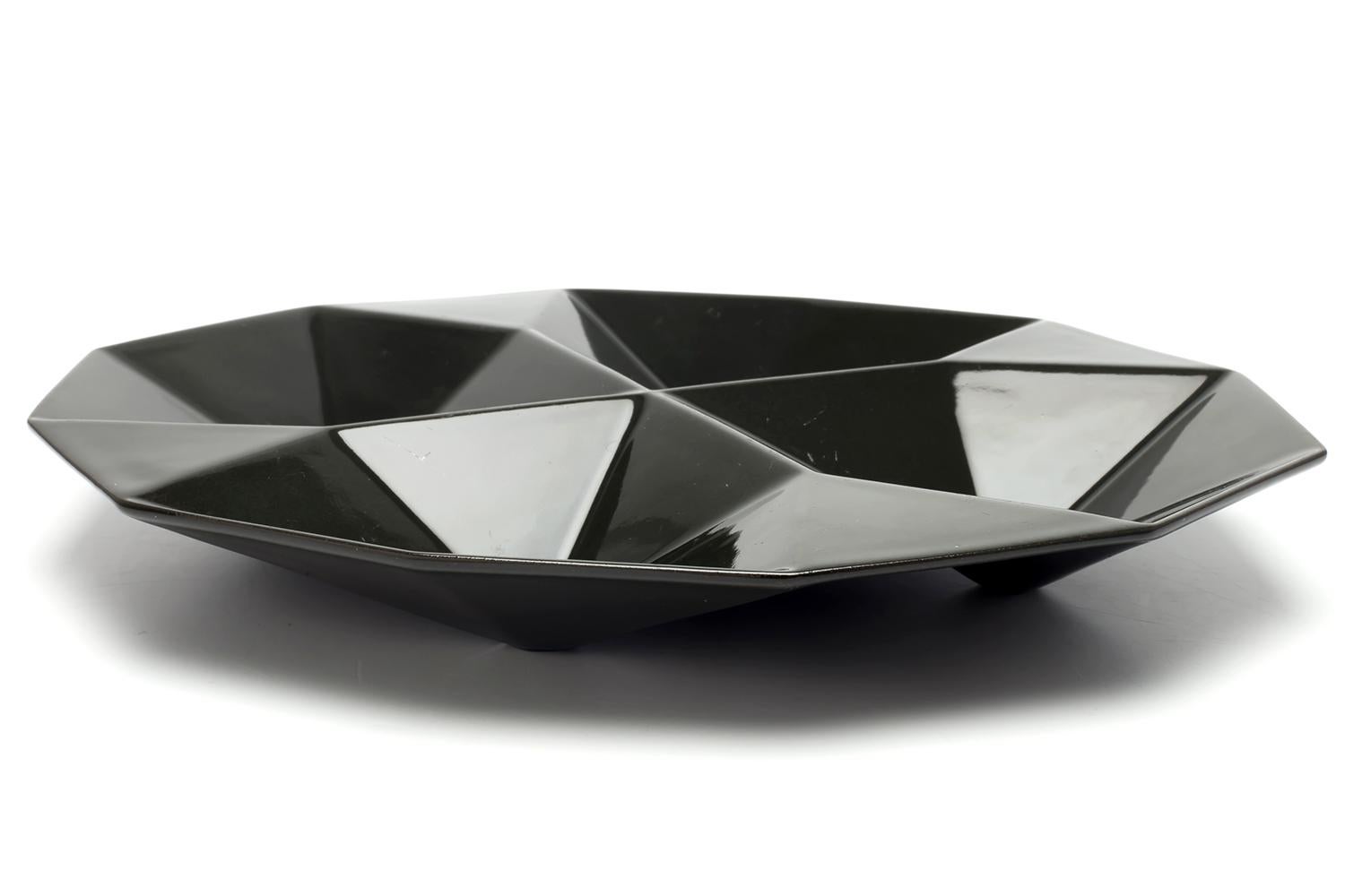Swedish Kaj Franck / KF2 HORS D'OEUVRE DISH(BLACK) / Arabia Finland For Sale