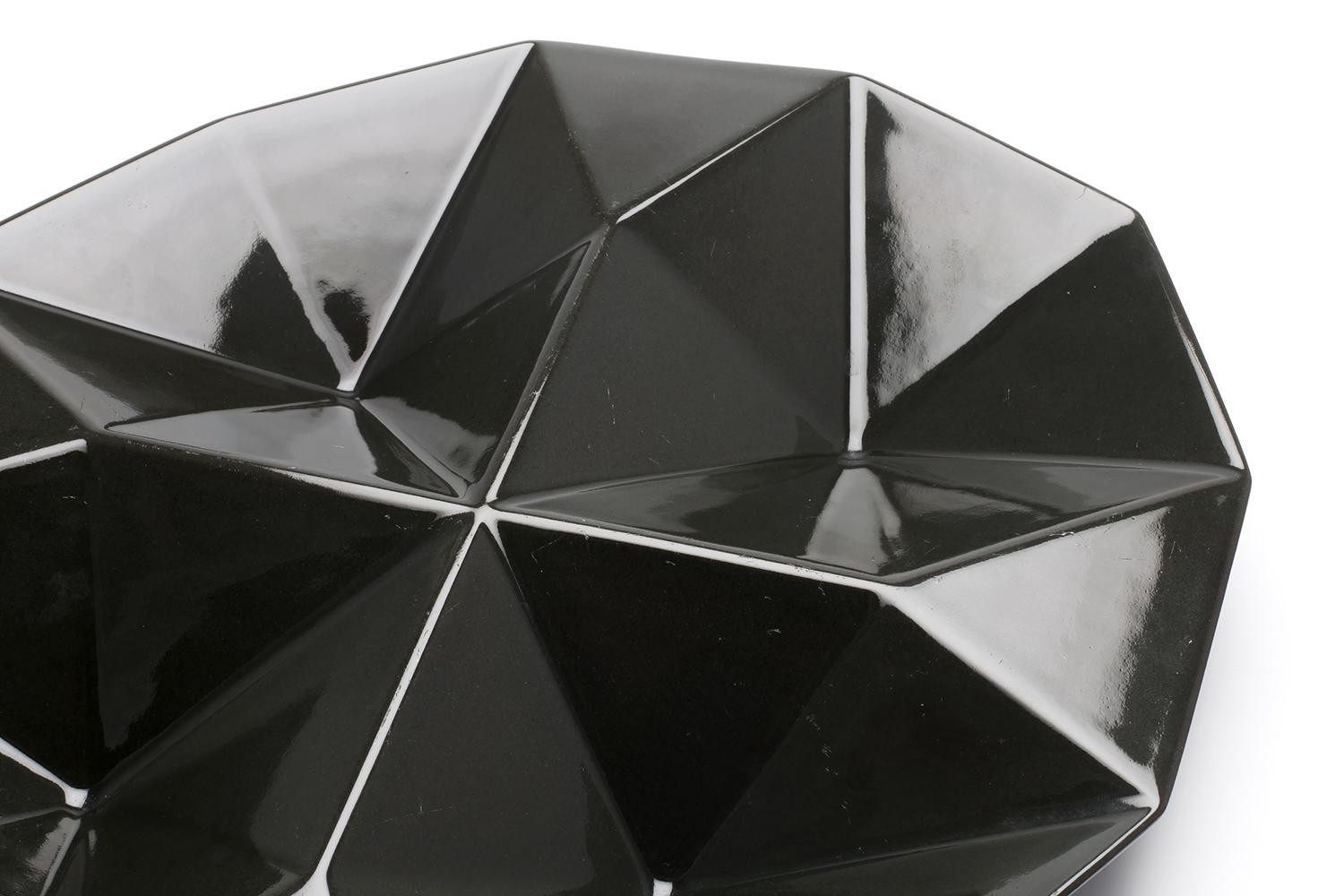 Kaj Franck / KF2 HORS D'OEUVRE DISH(BLACK) / Arabia Finland In Good Condition For Sale In Shibuya-Ku, JP