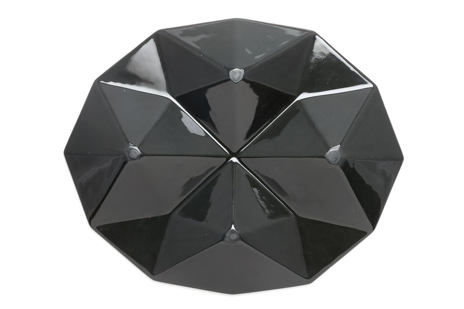Kaj Franck / KF2 HORS D'OEUVRE DISH(BLACK) / Arabia Finland For Sale 1