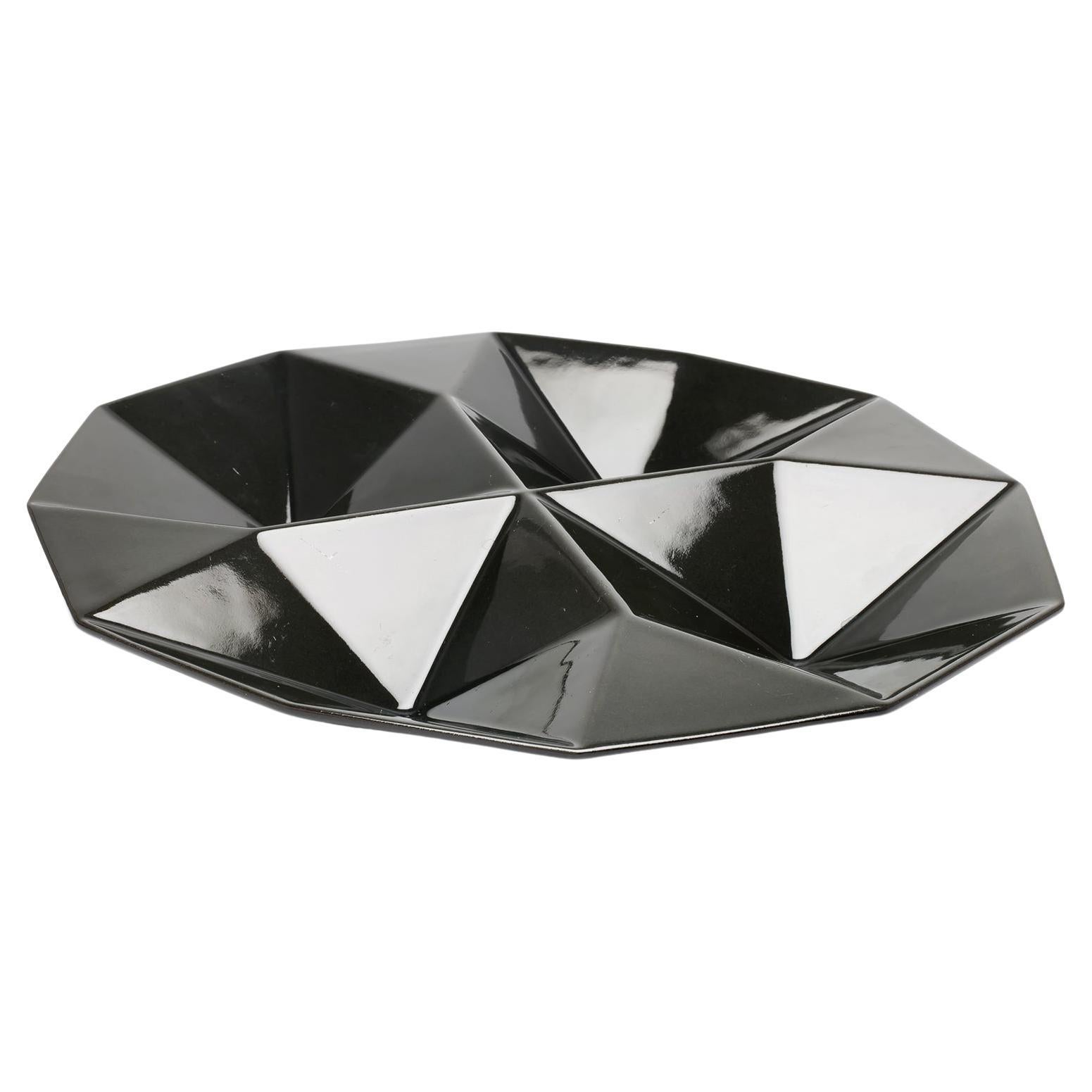 Kaj Franck / KF2 HORS D'OEUVRE DISH(BLACK) / Arabia Finland