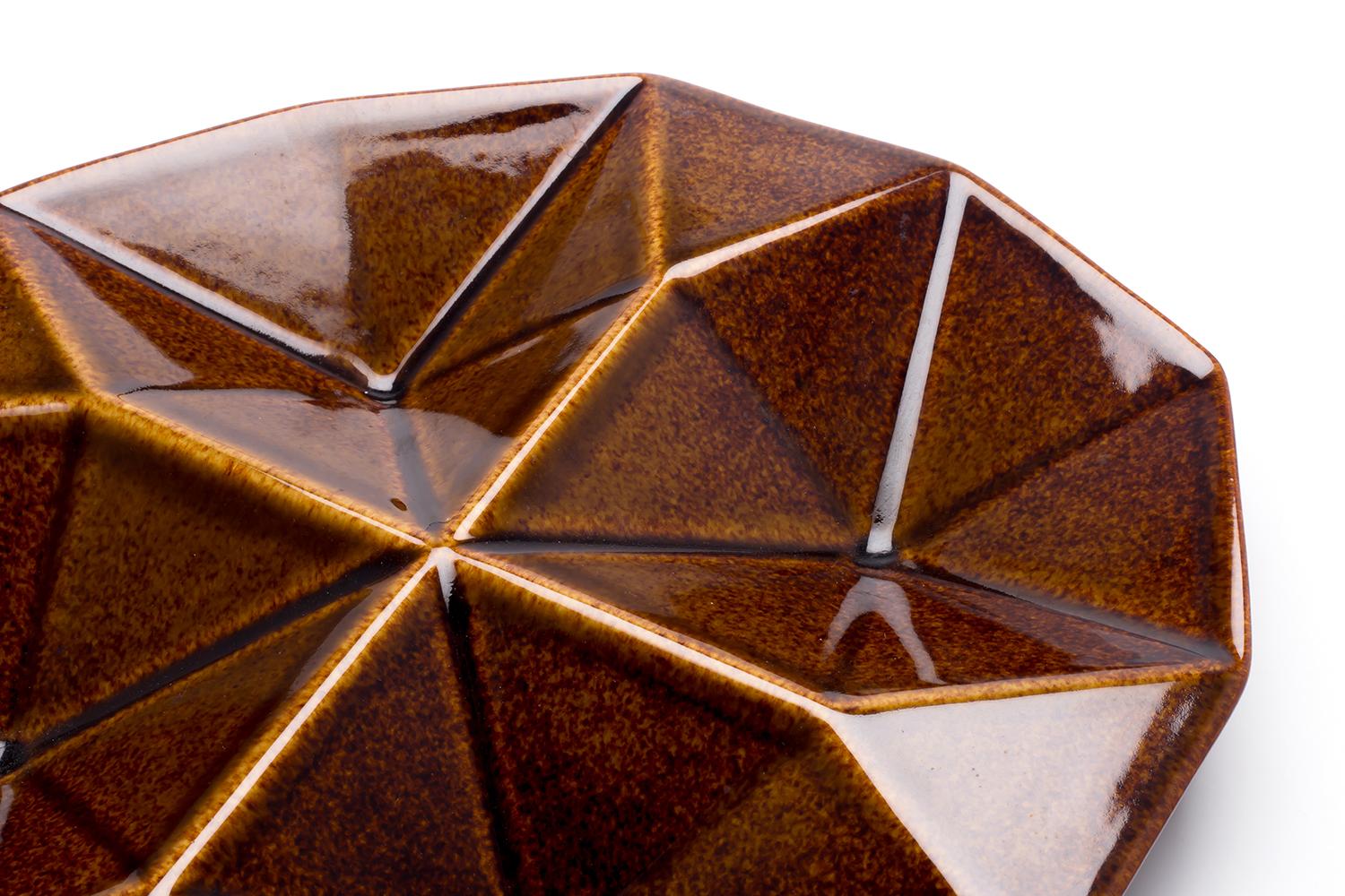 Kaj Franck / KF2 HORS D'OEUVRE DISH(BROWN) / Arabia Finland In Good Condition For Sale In Shibuya-Ku, JP