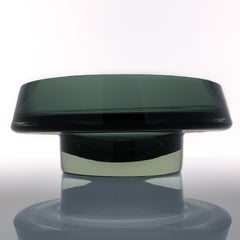 Kaj Franck, Large Green Glass Art-Object, Model KF 261, Nuutajärvi-Notsjö, 1961