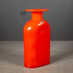 Kaj Franck for Nuutajarvi Notsjo Nuclear Orange Vase, Finland c.1950