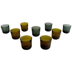 Vintage Kaj Franck Nuutajärvi Glass Works, Finland, Art Glasses
