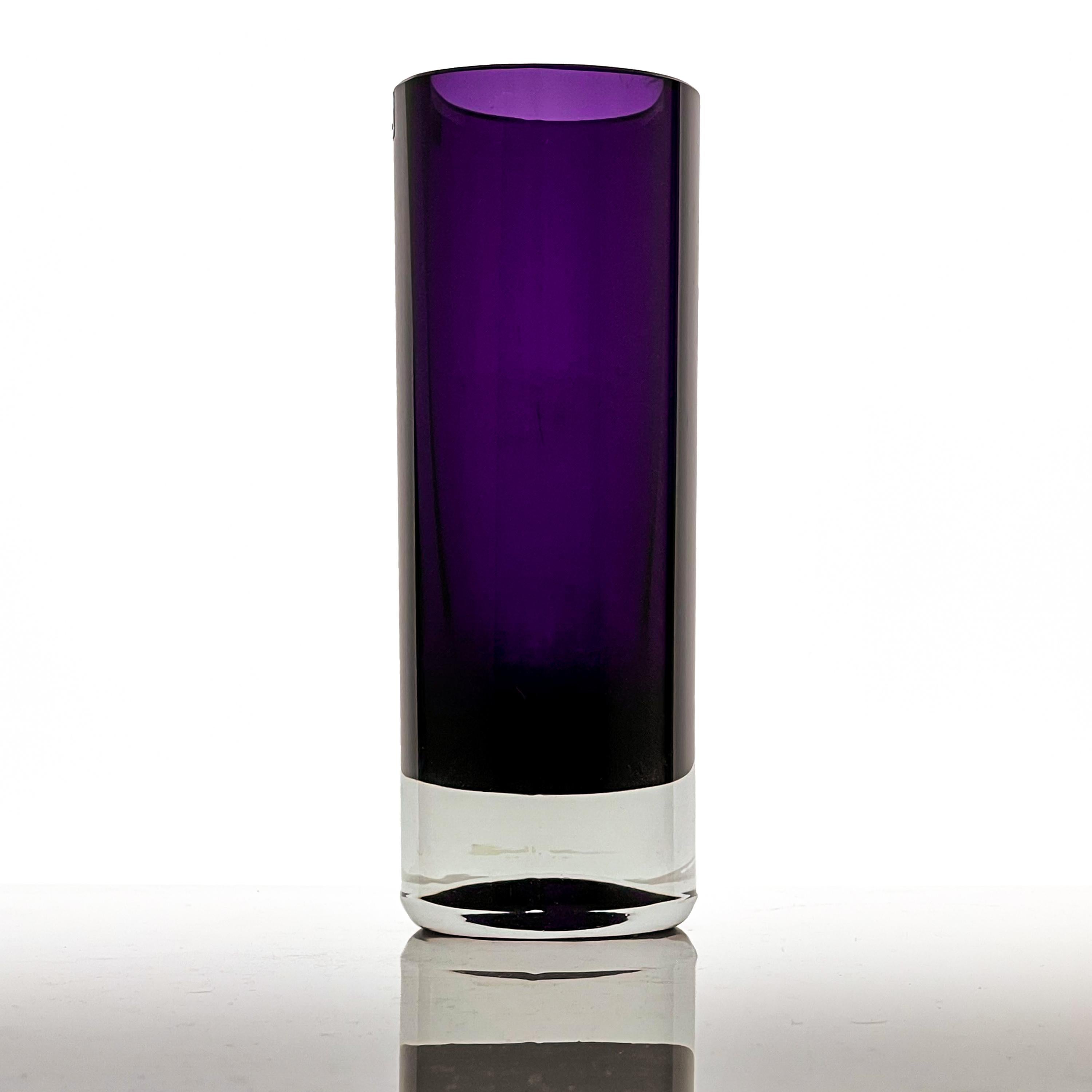 Finnish Kaj Franck, Purple glass Art-Object, Model KF 295, Nuutajärvi-Notsjö, ca. 1965