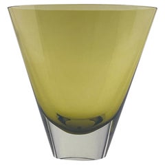 Kaj Franck Scandinavian Modern handblown yellow glass Nuutajärvi-Notsjö 1961