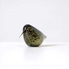 Kaj Franck Woodcock "Lehtokurppa" Glass Bird Sculpture KF224 for Nuutajärvi