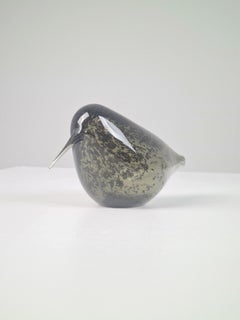 Kaj Franck Woodcock "Lehtokurppa" Glasskulptur Modell KF224 für Nuutajärvi