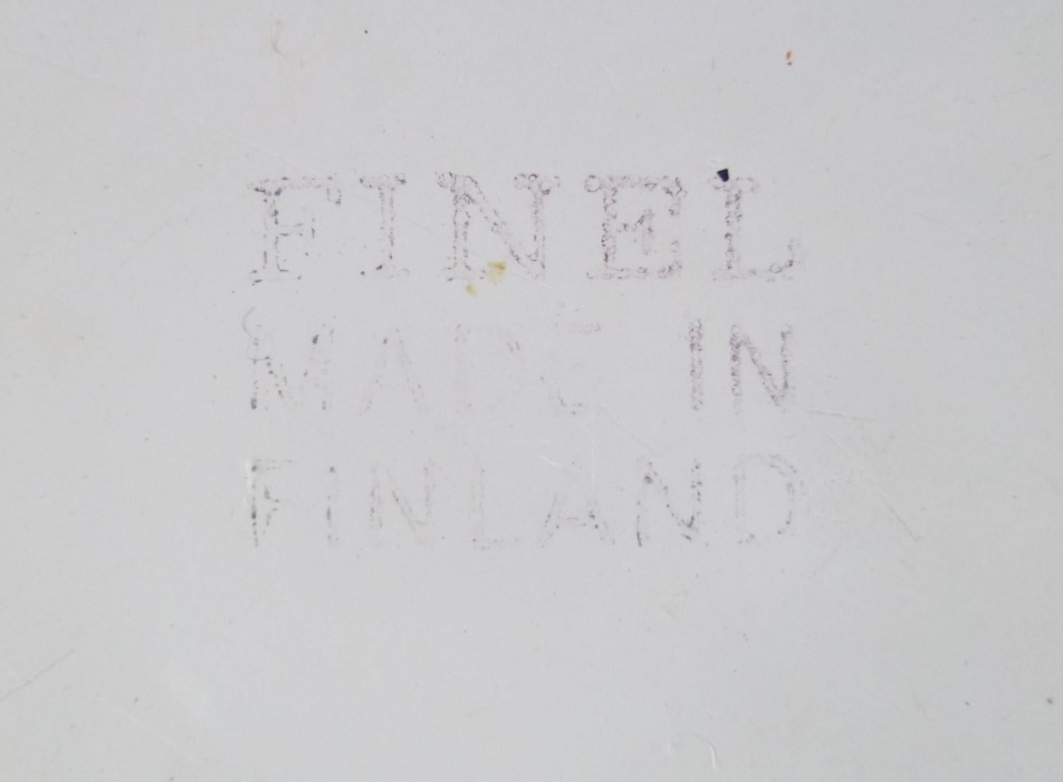 Kaj Frank für Arabia:: Finel 4-Emaille Schüssel Set Finnland:: 1960er Jahre 1