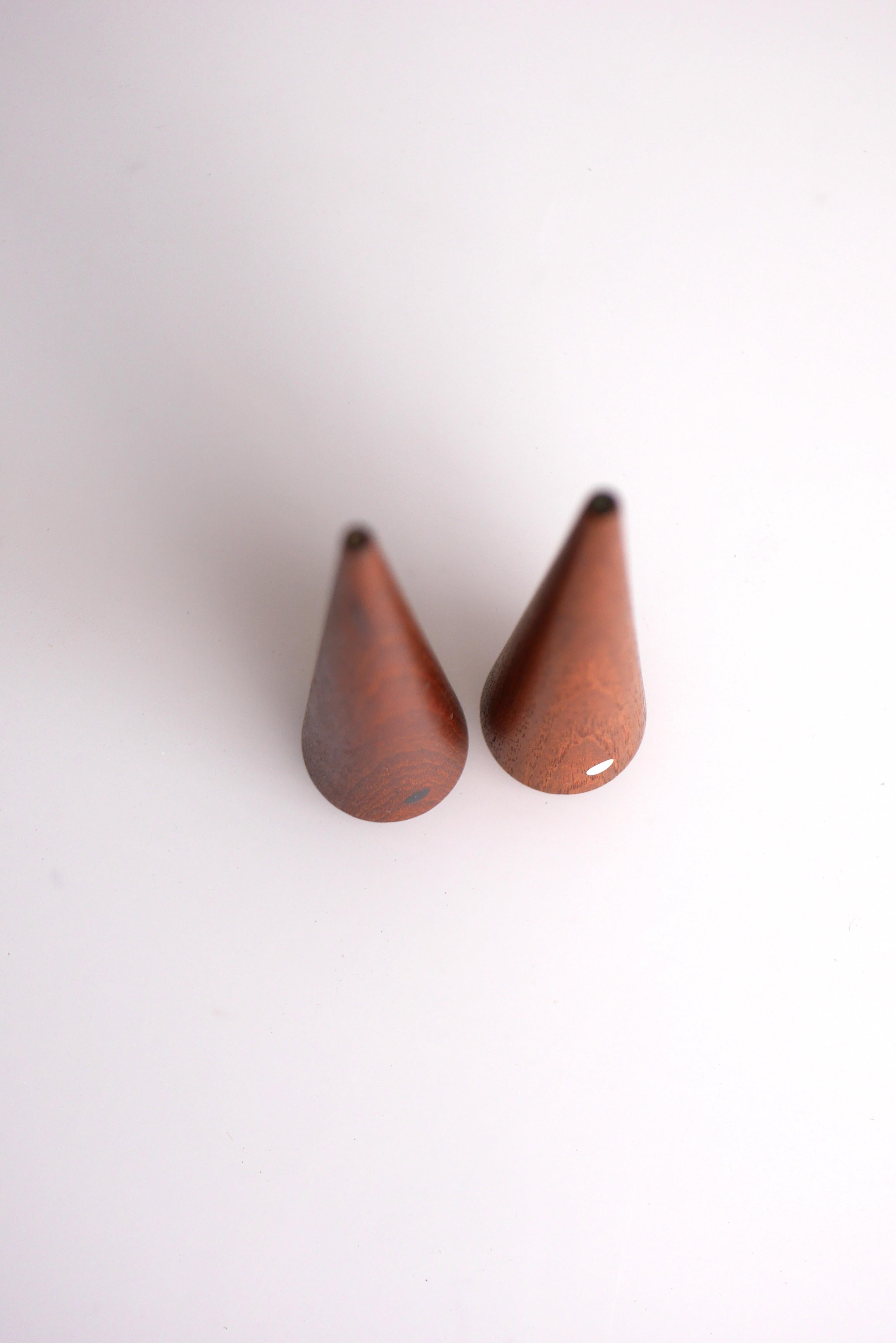 Hand-Crafted Kaj Frank Mid-century modern teak salt and pepper shaker set
