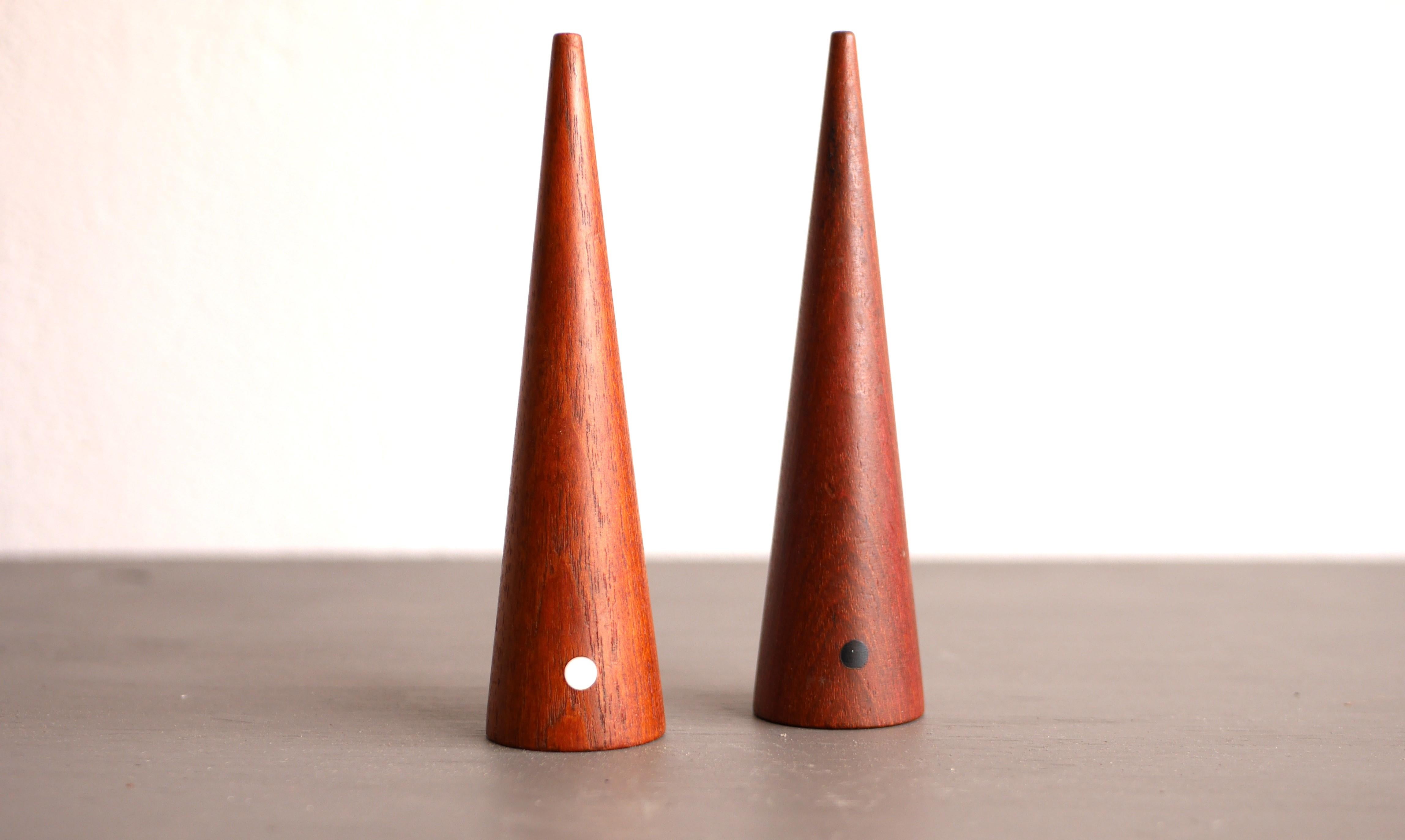 Mid-20th Century Kaj Frank Mid-century modern teak salt and pepper shaker set
