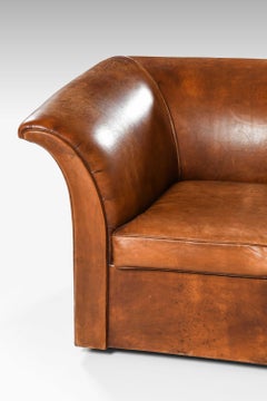 Kaj Gottlob Attributed Leather Sofa, 1940s