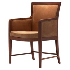 Kaj Gottlob for Rud Rasmussen Armchair in Mahogany and Leather 