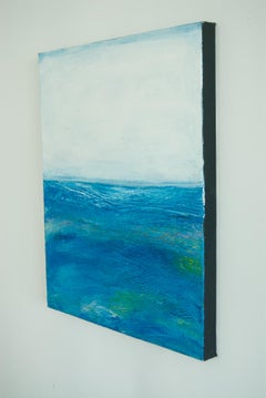 Ciel et mer, peinture abstraite