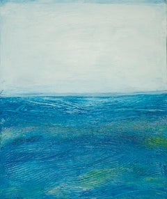 Ciel et mer, peinture abstraite