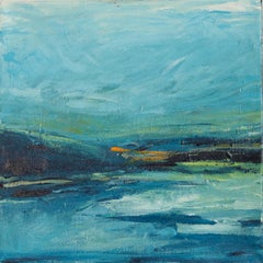 A Pause in Blue, Abstract Painting