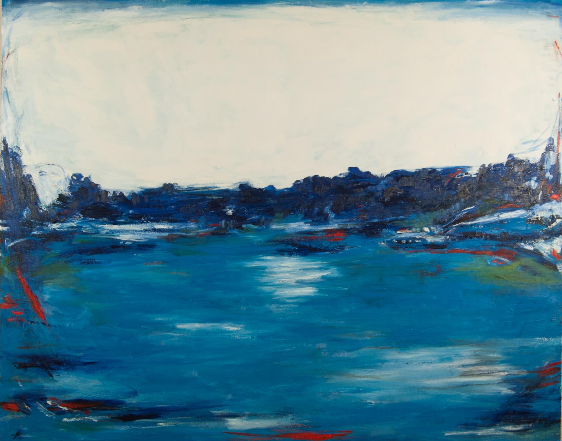 Abstract Painting di Kajal Zaveri - Viste ampie, Pittura ad olio astratta