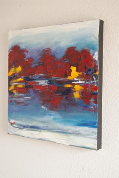 Morning Reflection, Abstract Oil Painting
