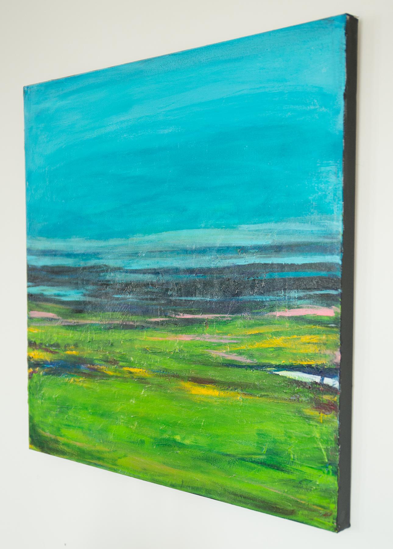 Sommertage, Abstraktes Gemälde – Painting von Kajal Zaveri