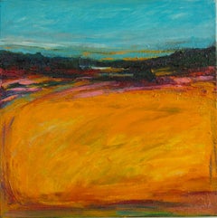 Sunlit Meadow, Abstract Painting