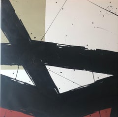 Kanji A - original contemporary abstract painting expressionism minimalist art