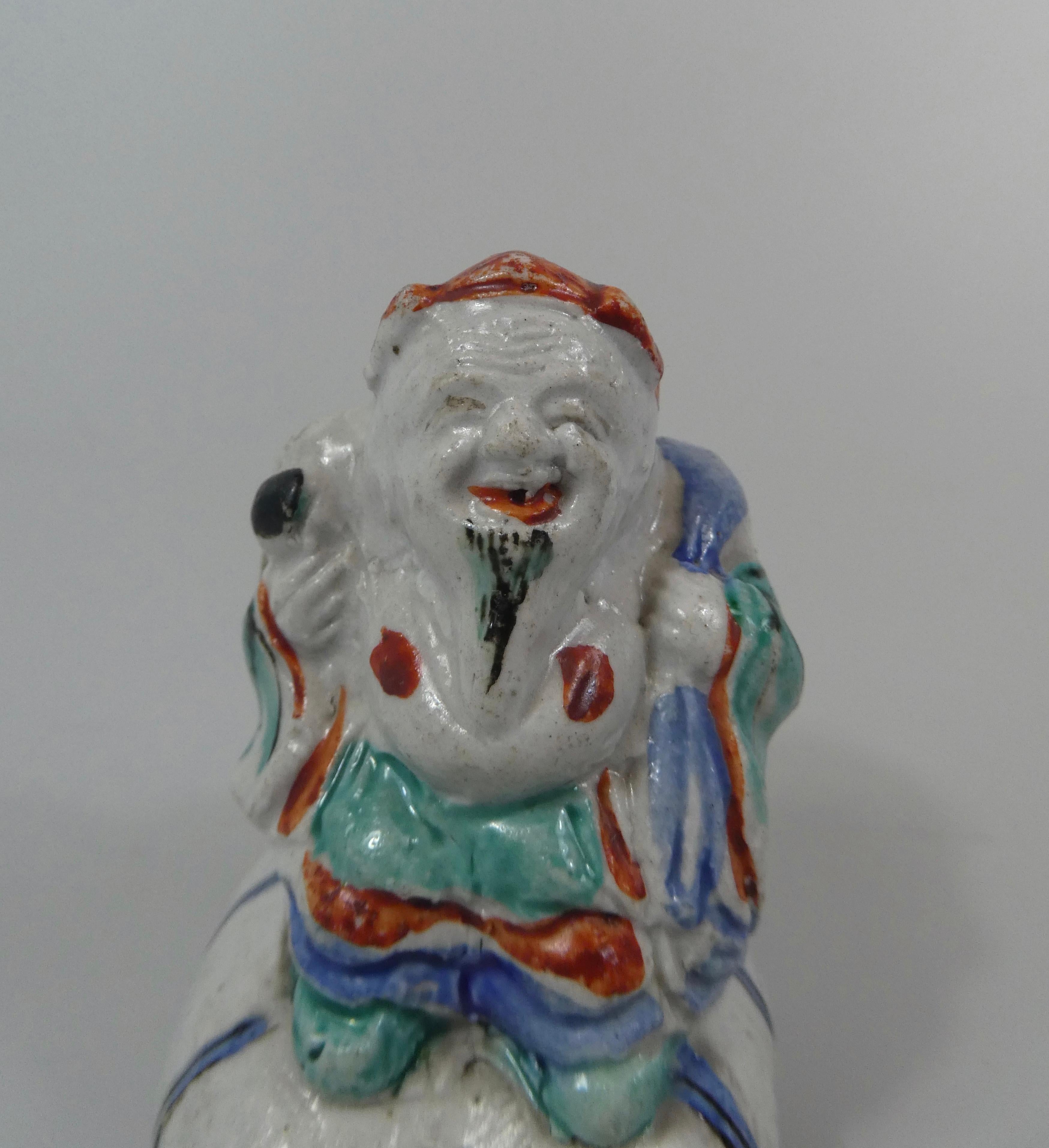 Kakiemon Porcelain Water Dropper, Daikoku, circa 1680, Edo Period In Good Condition In Gargrave, North Yorkshire