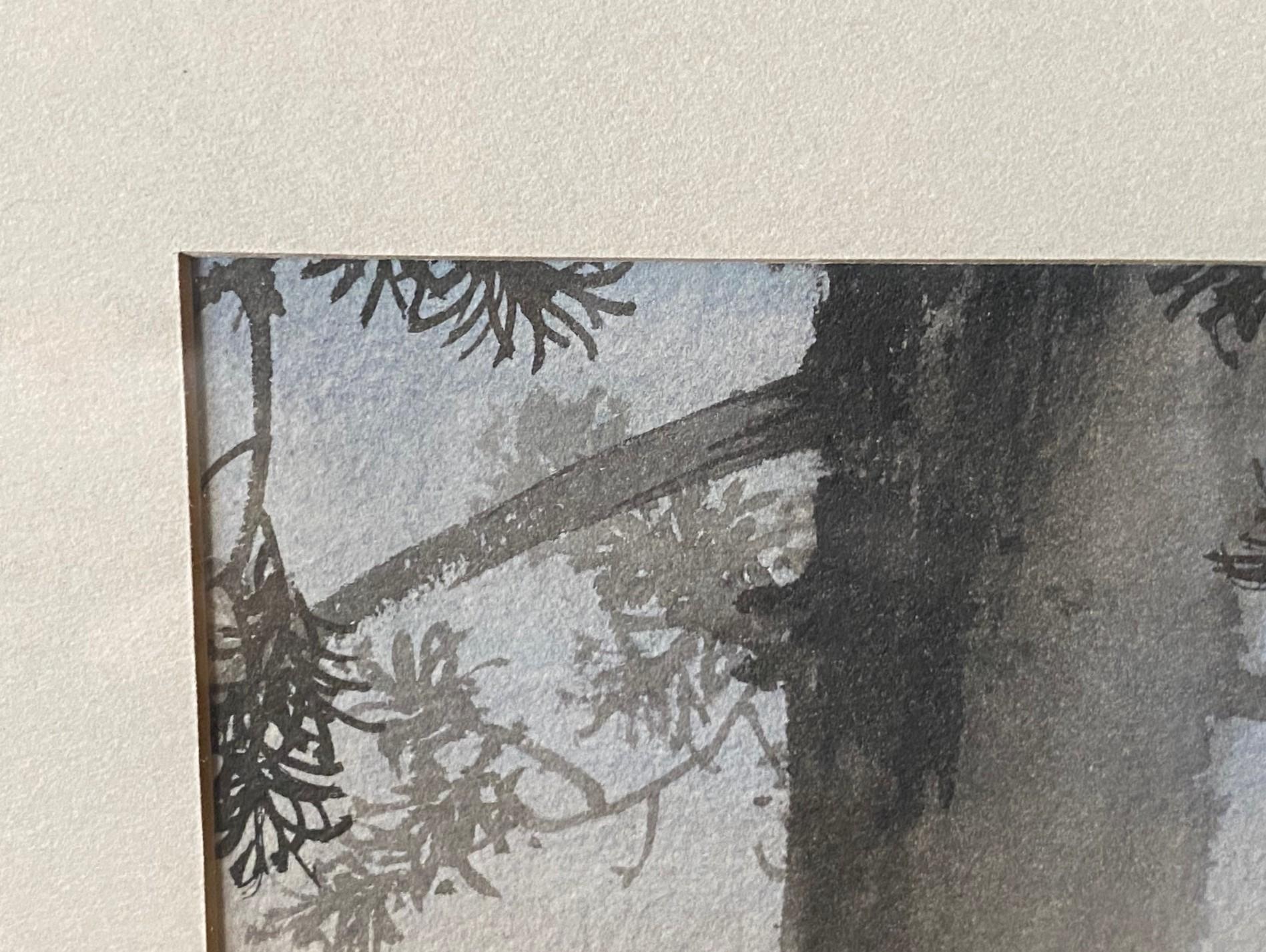 Kakunen Tsuruoka Signed Original Japanese Watercolor Painting of Mount Fuji 1927 im Angebot 2