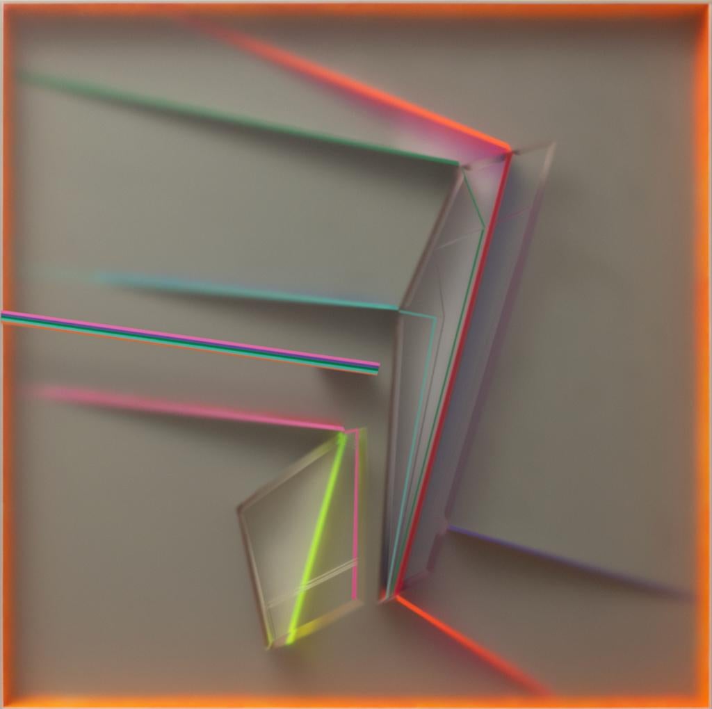 Kal Mansur Abstract Sculpture - Future Summary Twenty-Five: Contemporary Abstract Wall Sculpture