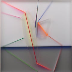 Future Summary Twenty-Two: Contemporary abstract plexiglass wall sculpture