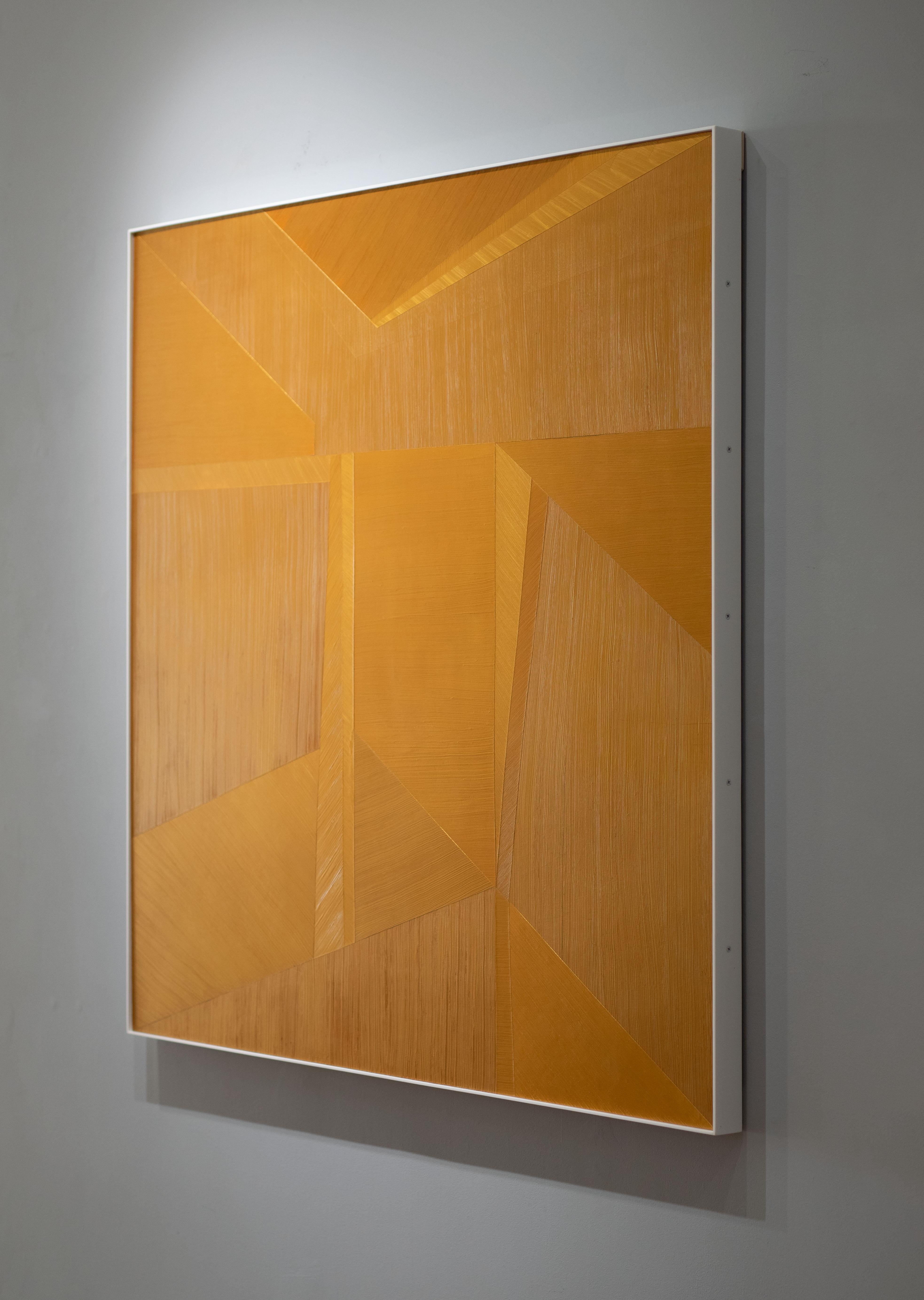 Öffnen Sie (Geometrische Abstraktion), Painting, von Kal Mansur